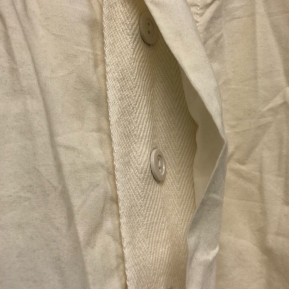 Men's Cream Jacket with Navy Collar - Picture 6 of 8